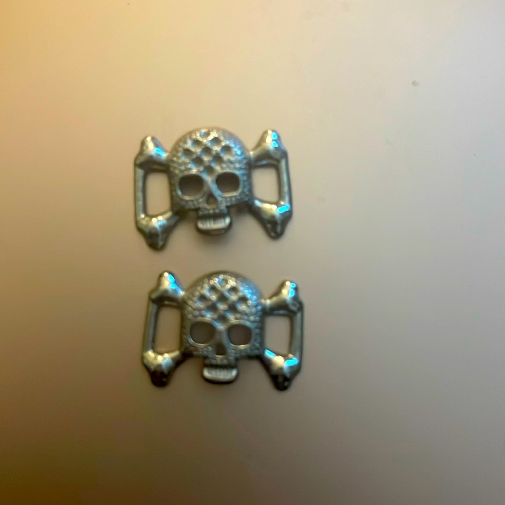 Skull Lace locks - silver
